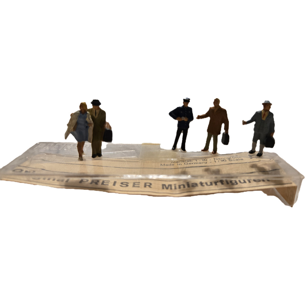 RARE Preiser 1:90 Scale Exklusiv #29 Vintage German Figures Gr 5 Set of 5